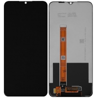 Ekranas Realme C21Y / C25Y 4G (2021) su lietimui jautriu stikliuku Black