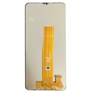 Ekranas Samsung A022F / M127 A02 / M12 (A022F LCD brown flex) su lietimui jautriu stikliuku Black originalus