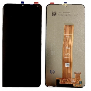 Ekranas Samsung A047 A04S 2022 su lietimui jautriu stikliuku Black originalus