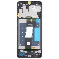 Ekranas Samsung A057 A05S 2023 su lietimui jautriu stikliuku Black ir rėmeliu originalus (service pack)