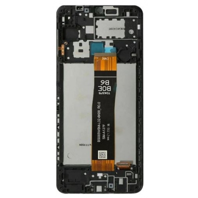 Ekranas Samsung A127 A12s 2021 su lietimui jautriu stikliuku ir rėmeliu Black originalus (service pack) Ekranas Samsung A127 A12s 2021 su lietimui jautriu stikliuku ir rėmeliu Black originalus (service pack)