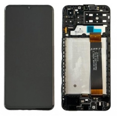 Ekranas Samsung A135 A13 4G 2022 su lietimui jautriu stikliuku ir rėmeliu Black originalus (service pack) Ekranas Samsung A135 A13 4G 2022 su lietimui jautriu stikliuku ir rėmeliu Black originalus (service pack)