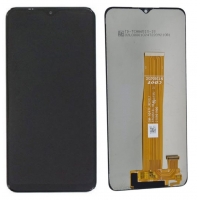 Ekranas Samsung A136 A13 5G su lietimui jautriu stikliuku Black originalus