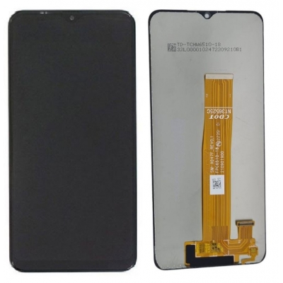 Ekranas Samsung A136 A13 5G su lietimui jautriu stikliuku Black originalus Ekranas Samsung A136 A13 5G su lietimui jautriu stikliuku Black originalus