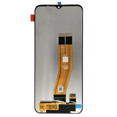 Ekranas Samsung A145 A14 4G 2023 su lietimui jautriu stikliuku (Yellow flex) Black originalus Ekranas Samsung A145 A14 4G 2023 su lietimui jautriu stikliuku (Yellow flex) Black originalus