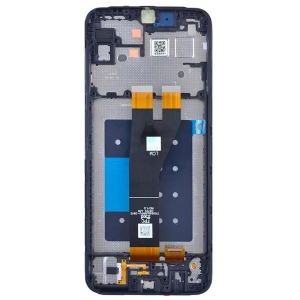 Ekranas Samsung A146 A14 5G 2023 su lietimui jautriu stikliuku ir rėmeliu Black originalus