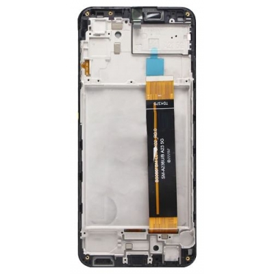 Ekranas Samsung A236 A23 5G su lietimui jautriu stikliuku ir rėmeliu Black originalus