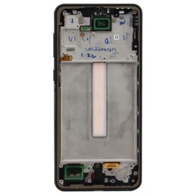 Ekranas Samsung A336 A33 5G 2022 su lietimui jautriu stikliuku ir rėmeliu Black OLED (real size) Ekranas Samsung A336 A33 5G 2022 su lietimui jautriu stikliuku ir rėmeliu Black OLED (real size)