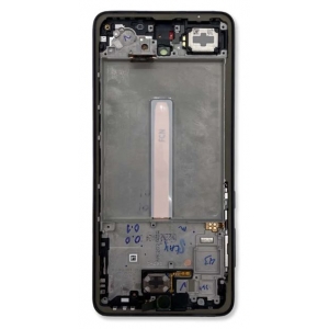 Ekranas Samsung A336 A33 5G 2022 su lietimui jautriu stikliuku ir rėmeliu Black originalus (service pack)