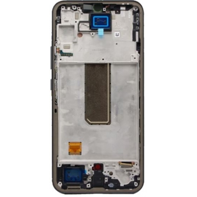 Ekranas Samsung A346 A34 5G 2023 su lietimui jautriu stikliuku ir rėmeliu Graphite OLED (real size)