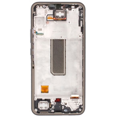 Ekranas Samsung A346 A34 5G 2023 su lietimui jautriu stikliuku ir rėmeliu Silver originalus (service pack) Ekranas Samsung A346 A34 5G 2023 su lietimui jautriu stikliuku ir rėmeliu Silver originalus (service pack)