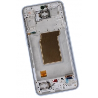 Ekranas Samsung A356 A35 5G su lietimui jautriu stikliuku ir rėmeliu Iceblue originalus (assembled service pack)