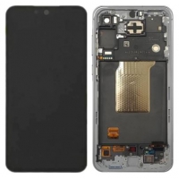 Ekranas Samsung A356 A35 5G su lietimui jautriu stikliuku ir rėmeliu Lemon originalus (assembled service pack)