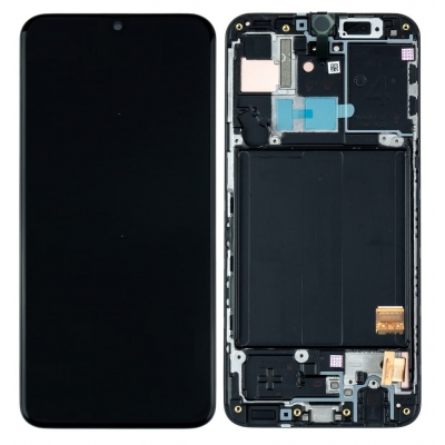 Ekranas Samsung A415 A41 2020 su lietimui jautriu stikliuku ir rėmeliu Black originalus (service pack) Ekranas Samsung A415 A41 2020 su lietimui jautriu stikliuku ir rėmeliu Black originalus (service pack)