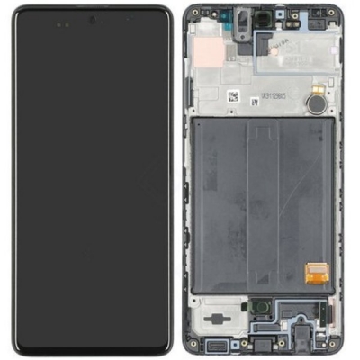 Ekranas Samsung A515 A51 2020 su lietimui jautriu stikliuku ir rėmeliu Black originalus (service pack) Ekranas Samsung A515 A51 2020 su lietimui jautriu stikliuku ir rėmeliu Black originalus (service pack)