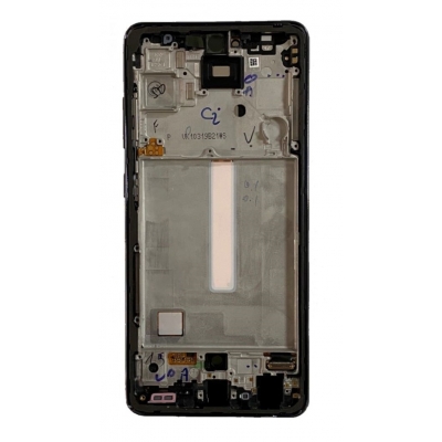 Ekranas Samsung A525 / A526 A52 4G / 5G 2021 su lietimui jautriu stikliuku ir rėmeliu Awesome Black originalus (assembled service pack) Ekranas Samsung A525 / A526 A52 4G / 5G 2021 su lietimui jautriu stikliuku ir rėmeliu Awesome Black originalus (assembled service pack)