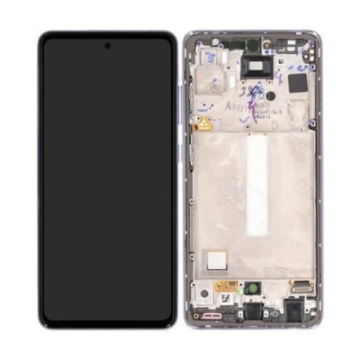 Ekranas Samsung A528 A52S 2021 su lietimui jautriu stikliuku ir rėmeliu Awesome White originalus (service pack) Ekranas Samsung A528 A52S 2021 su lietimui jautriu stikliuku ir rėmeliu Awesome White originalus (service pack)