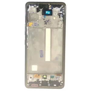 Ekranas Samsung A536 A53 5G 2022 su lietimui jautriu stikliuku ir rėmeliu Awesome Black originalus (assembled service pack)