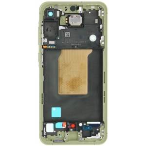 Ekranas Samsung A556 A55 5G su lietimui jautriu stikliuku ir rėmeliu Awesome Lemon originalus (assembled service pack)
