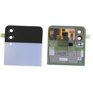 Ekranas Samsung F721 Z Flip4 5G su lietimui jautriu stikliuku ir rėmeliu išorinis (Outer) Blue originalus (used Grade C)