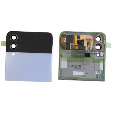 Ekranas Samsung F721 Z Flip4 5G su lietimui jautriu stikliuku ir rėmeliu išorinis (Outer) Blue originalus (used Grade C) Ekranas Samsung F721 Z Flip4 5G su lietimui jautriu stikliuku ir rėmeliu išorinis (Outer) Blue originalus (used Grade C)