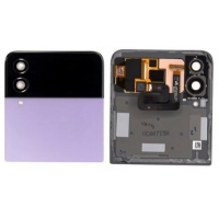 Ekranas Samsung F721 Z Flip4 5G su lietimui jautriu stikliuku ir rėmeliu išorinis (Outer) Bora Purple originalus (used Grade B)