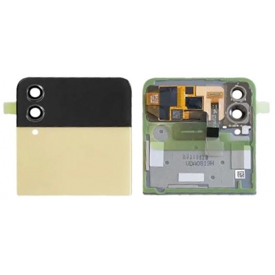 Ekranas Samsung F721 Z Flip4 5G su lietimui jautriu stikliuku ir rėmeliu išorinis (Outer) Pink Gold originalus (used Grade C) Ekranas Samsung F721 Z Flip4 5G su lietimui jautriu stikliuku ir rėmeliu išorinis (Outer) Pink Gold originalus (used Grade C)