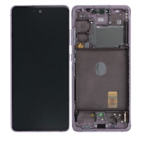 Ekranas Samsung G780 / G781 S20 FE su lietimui jautriu stikliuku ir rėmeliu Cloud Lavender originalus (service pack)