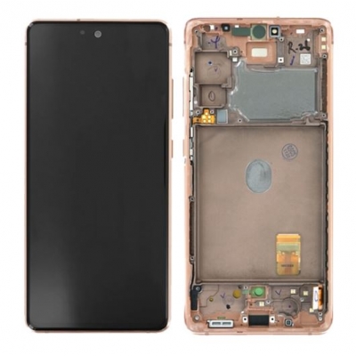 Ekranas Samsung G780 / G781 S20 FE su lietimui jautriu stikliuku ir rėmeliu Cloud Orange originalus (service pack) Ekranas Samsung G780 / G781 S20 FE su lietimui jautriu stikliuku ir rėmeliu Cloud Orange originalus (service pack)