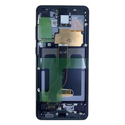 Ekranas Samsung G985F / G986F S20 Plus su lietimui jautriu stikliuku ir rėmeliu Cosmic Black originalus (service pack) Ekranas Samsung G985F / G986F S20 Plus su lietimui jautriu stikliuku ir rėmeliu Cosmic Black originalus (service pack)