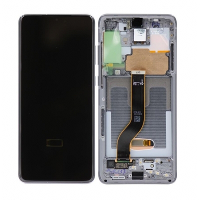 Ekranas Samsung G985F / G986F S20 Plus su lietimui jautriu stikliuku ir rėmeliu Cosmic Grey originalus (service pack) Ekranas Samsung G985F / G986F S20 Plus su lietimui jautriu stikliuku ir rėmeliu Cosmic Grey originalus (service pack)