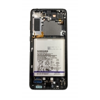 Ekranas Samsung G996 S21 Plus su lietimui jautriu stikliuku ir rėmeliu Phantom Black originalus (service pack)