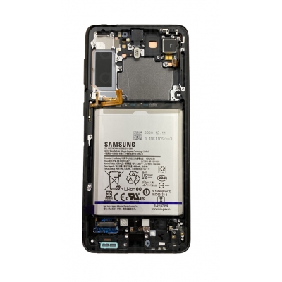Ekranas Samsung G996 S21 Plus su lietimui jautriu stikliuku ir rėmeliu Phantom Black originalus (service pack) Ekranas Samsung G996 S21 Plus su lietimui jautriu stikliuku ir rėmeliu Phantom Black originalus (service pack)