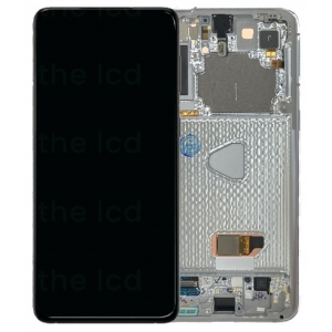 Ekranas Samsung G996 S21 Plus su lietimui jautriu stikliuku ir rėmeliu Phantom Silver originalus (service pack)