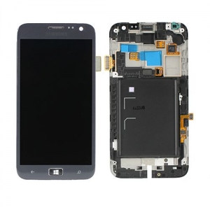 Ekranas Samsung i8750 Aktiv S su lietimui jautriu stikliuku ir rėmeliu Grey originalus (service pack)