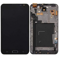 Ekranas Samsung N7000 Note su lietimui jautriu stikliuku ir rėmeliu Black originalus (service pack)