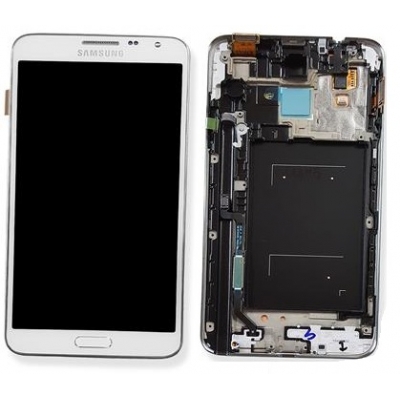 Ekranas Samsung N7505 Note 3 Neo su lietimui jautriu stikliuku ir rėmeliu White originalus (service pack) Ekranas Samsung N7505 Note 3 Neo su lietimui jautriu stikliuku ir rėmeliu White originalus (service pack)