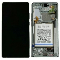 Ekranas Samsung N980 / N981 Note 20 su lietimui jautriu stikliuku ir rėmeliu ir baterija Mystic Grey originalus (service pack)