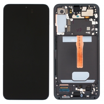 Ekranas Samsung S906 S22 Plus su lietimui jautriu stikliuku ir rėmeliu Black originalus (used Grade C) Ekranas Samsung S906 S22 Plus su lietimui jautriu stikliuku ir rėmeliu Black originalus (used Grade C)