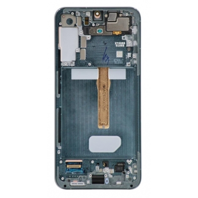 Ekranas Samsung S906 S22 Plus su lietimui jautriu stikliuku ir rėmeliu Green originalus (service pack) Ekranas Samsung S906 S22 Plus su lietimui jautriu stikliuku ir rėmeliu Green originalus (service pack)