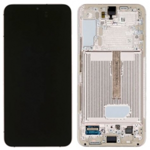 Ekranas Samsung S906 S22 Plus su lietimui jautriu stikliuku ir rėmeliu Violet originalus (service pack)