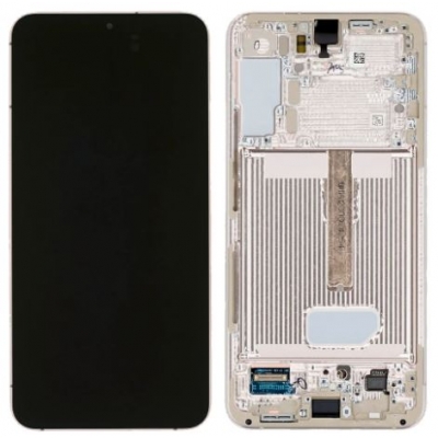 Ekranas Samsung S906 S22 Plus su lietimui jautriu stikliuku ir rėmeliu Violet originalus (service pack) Ekranas Samsung S906 S22 Plus su lietimui jautriu stikliuku ir rėmeliu Violet originalus (service pack)