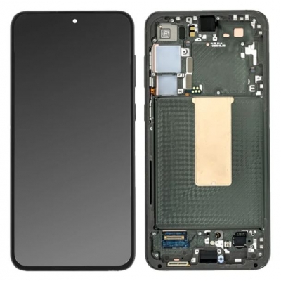 Ekranas Samsung S916 S23+ 5G su lietimui jautriu stikliuku ir rėmeliu Green originalus (service pack) Ekranas Samsung S916 S23+ 5G su lietimui jautriu stikliuku ir rėmeliu Green originalus (service pack)