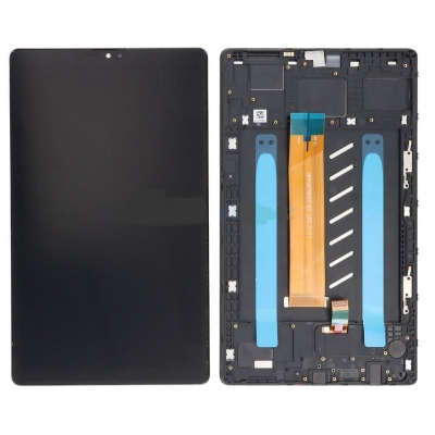 Ekranas Samsung T225 Tab A7 LTE su lietimui jautriu stikliuku ir rėmeliu Black originalus (service pack) Ekranas Samsung T225 Tab A7 LTE su lietimui jautriu stikliuku ir rėmeliu Black originalus (service pack)