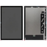 Ekranas Samsung X200 / X205 TAB A8 10.5 2021 su lietimui jautriu stikliuku Black originalus (service pack)