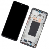 Ekranas Xiaomi 12T / 12T Pro su lietimui jautriu stikliuku ir rėmeliu Black