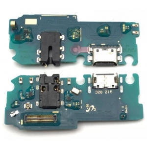 Lanksčioji jungtis Samsung A127 A12 Nacho (A12S) 2021 su įkrovimo kontaktu, mikrofonu, ausinių lizdu originali (service pack)