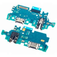 Lanksčioji jungtis Samsung A245 A24 4G su įkrovimo kontaktu, mikrofonu, ausinių lizdu originali (service pack)