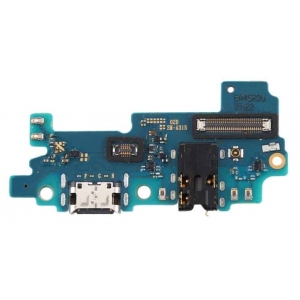 Lanksčioji jungtis Samsung A315 A31 2020 su įkrovimo kontaktu, mikrofonu, ausinių lizdu originali (service pack)