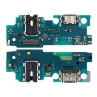 Lanksčioji jungtis Samsung A326 A32 5G 2021 su įkrovimo kontaktu, mikrofonu, ausinių lizdu originali (service pack)